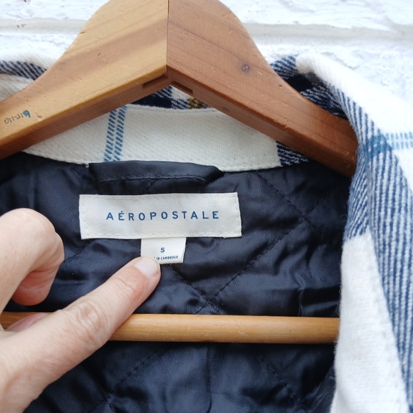 Aeropostale Plaid Flannel Shacket Size Small - Picture 4 of 11
